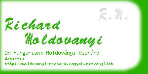 richard moldovanyi business card