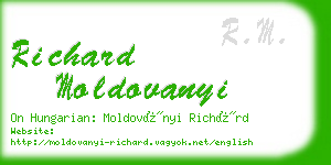 richard moldovanyi business card